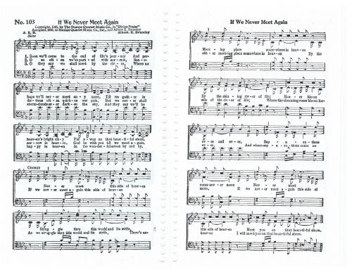 If We Never Meet Again | Fellowship Hall